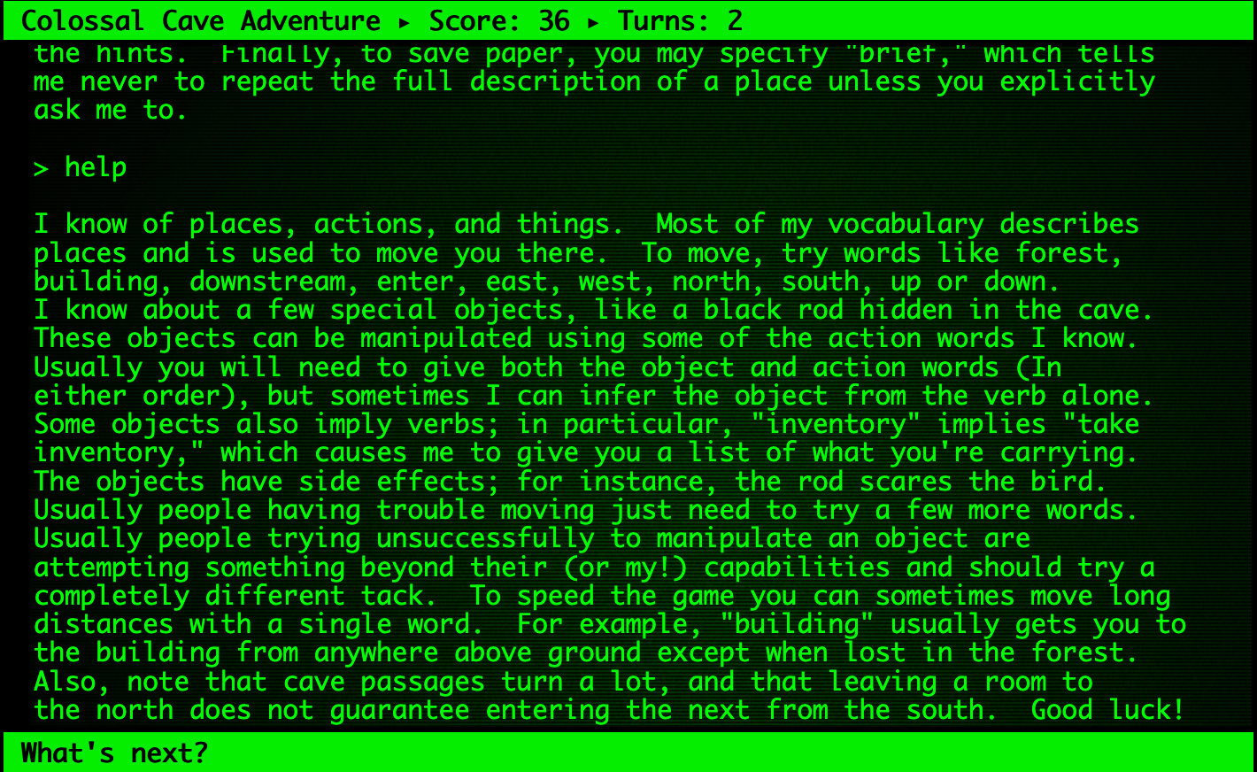 Open Adventure screenshot 2