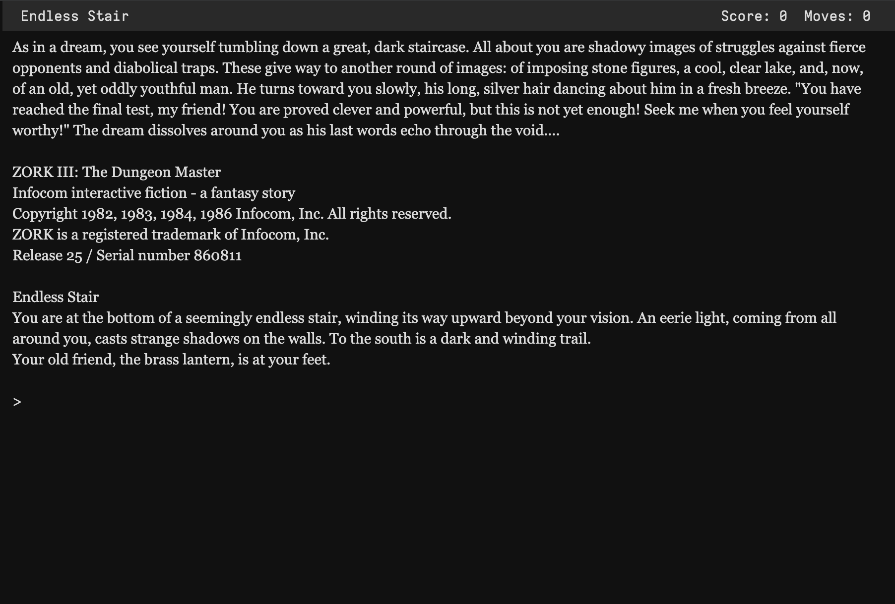 Zork III screenshot 1
